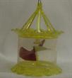 Yellow birdcage spinner- irridescent yellow with glitter